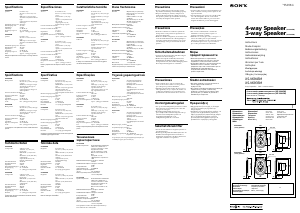 Manuale Sony XS-V6945M Altoparlante per auto