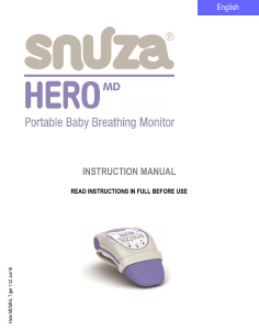 Mode d’emploi Snuza Hero MD Ecoute-bébé