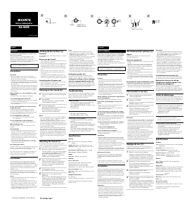 Manual de uso Sony SA-WZ8 Subwoofer