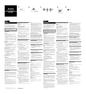 Manual Sony SA-WZ8 Subwoofer