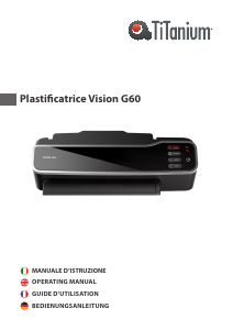 Handleiding Titanium Vision G60 Lamineermachine