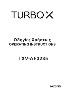 Εγχειρίδιο Turbo-X TXV-AF3285 Τηλεόραση LED