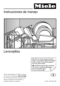 Manual de uso Miele G 691 SC Lavavajillas