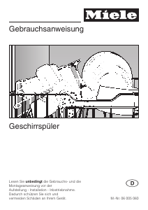 Bedienungsanleitung Miele G 692 SC PLUS Geschirrspüler