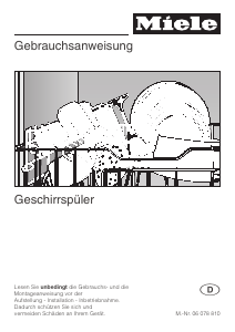 Bedienungsanleitung Miele G 698 SCi Geschirrspüler