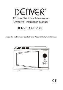 Bruksanvisning Denver OG-170 Mikrovågsugn