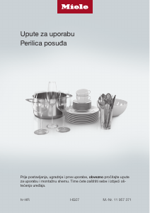 Priručnik Miele G 7285 SCVi XXL Perilica posuđa