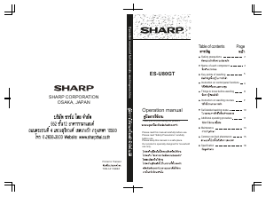 Handleiding Sharp ES-U80GT Wasmachine