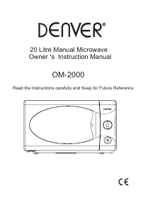Manual Denver OM-2000 Microwave