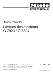 Mode d’emploi Miele G 7823 Lave-vaisselle