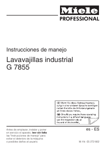 Manual de uso Miele G 7855 Lavavajillas