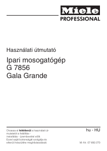 Használati útmutató Miele G 7856 Mosogatógép