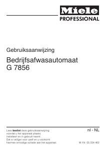 Handleiding Miele G 7856 Vaatwasser