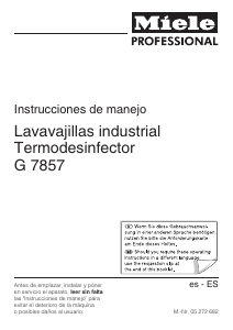 Manual de uso Miele G 7857 Lavavajillas