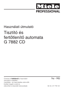 Használati útmutató Miele G 7882 CD Mosogatógép