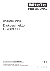 Bruksanvisning Miele G 7883 CD Diskmaskin