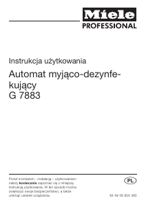 Instrukcja Miele G 7883 Zmywarka