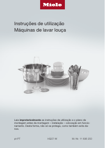 Manual Miele G 7910 Máquina de lavar louça