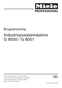 Brugsanvisning Miele G 8050 Opvaskemaskine