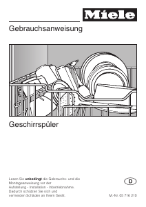 Bedienungsanleitung Miele G 894 SC Geschirrspüler