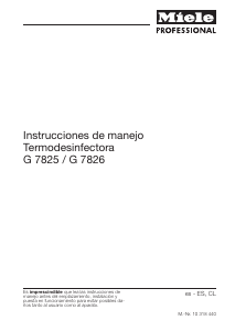 Manual de uso Miele G 7826 Armario de desinfección