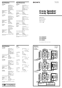 Manual de uso Sony XS-V6921 Altavoz para coche