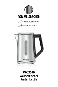 Manual Rommelsbacher WK 3000 Kettle