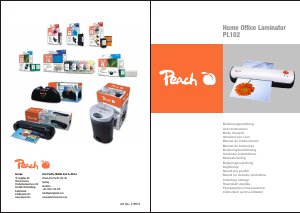 Mode d’emploi Peach PL102 Plastifieuse