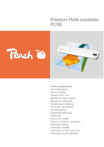 Bruksanvisning Peach PL745 Lamineringsmaskin