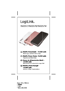 Manual LogiLink PA0257W Portable Charger