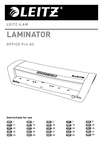 Instrukcja Leitz iLAM Office Pro A3 Laminator