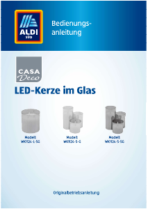 Bedienungsanleitung Casa Deco WK1124-L-SG LED kerze