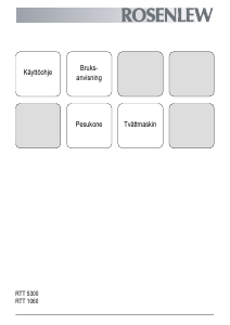 Bruksanvisning Rosenlew RTT1060 Tvättmaskin