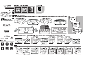 Manual Aiwa CR-15 Alarm Clock Radio