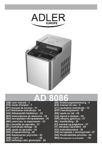 Instrukcja Adler AD 8086 Kostkarka do lodu