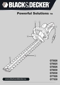 Manual de uso Black and Decker GT6030-QS Tijeras cortasetos