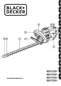 Bruksanvisning Black and Decker BEHTS401-QS Hekksaks