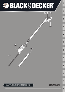 Manuale Black and Decker GTC1843L20-QW Tagliasiepi