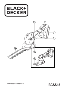 Bedienungsanleitung Black and Decker BCSS18D1-QW Heckenschere