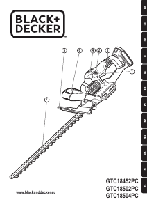 Manual de uso Black and Decker GTC18504PC-QW Tijeras cortasetos