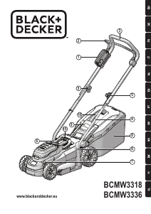 Manual de uso Black and Decker BCMW3336N Cortacésped