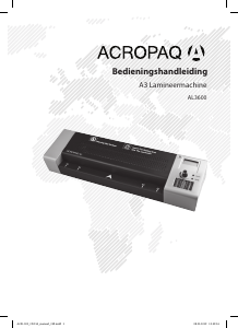 Handleiding Acropaq AL3600 Lamineermachine