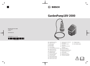 Használati útmutató Bosch GardenPump 18V-2000 Kerti szivattyú