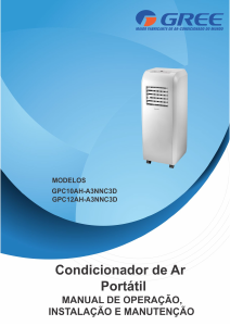 Manual Gree GPC10AH-A3NNC3B Ar condicionado