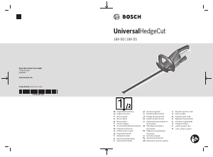 Manual Bosch UniversalHedgeCut 18V-50 Trimmer de gard viu