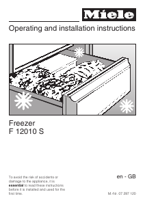 Manual Miele F 12010 S Freezer