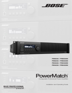 Manual Bose PM4500 PowerMatch Amplifier