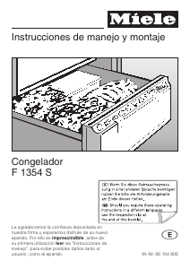 Manual de uso Miele F 1354 S Congelador