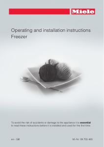 Manual Miele F 1411 Vi Freezer