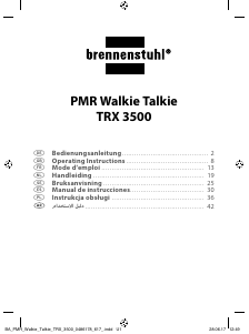 كتيب Brennenstuhl TRX 3500 جهاز ووكي توكي